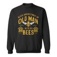 Vintage Never Underestimate An Old Man Beekeeper Sweatshirt
