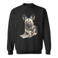 Wild Dog Making Eye Contact For Wild Dog Fans Sweatshirt