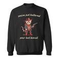 You've Just Buttered Your Last Biscuit Western Cat Cowboy Sweatshirt