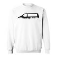 4X4 Offroad Camping T6 Outdoor Silhouette Nature Camping 4Wd Gray Sweatshirt