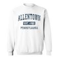 Allentown Pennsylvania PA Vintage Sports Navy Print Sweatshirt