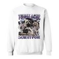 Belly Pain Survivor Raccoon Sweatshirt