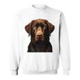 Brauner Labrador I Labrador Gesicht Sweatshirt