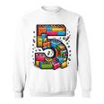 Children's 5Th Birthday With Building Blocks Idea Sweatshirt