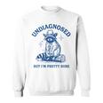 Cowboy Raccoon Meme Unisex Sweatshirt - Humorous Wildlife Vibe