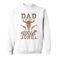 Dad Of The Wild One Birthday Cowboy Western Family Sweatshirt