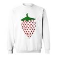 Delicious Strawberry Costumeegan Strawberry Fruit Fun Red Sweatshirt
