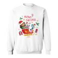 Dreamworks Gabby's Dollhouse Meowy Christmas Sleigh Blue Sweatshirt