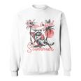 Feral Raccoon Summer Vacation Sweatshirt - Fun Meme Style