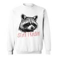 Street Cat Vintage Stay Trashy Raccoon Sweatshirt