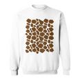 Giraffe Print Lazy Halloween Costume Idea Sweatshirt