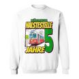 Ich Bin 5 Straßenbahnen Straßenbahn Children's Birthday Party Sweatshirt