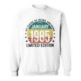 January 1985 40Th Birthday 1985 40 Years Decorative Sweatshirt