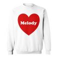 I Love Melody Heart Cute Melody Nombre Camisa de entrenamiento