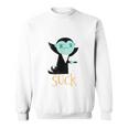 Mornings Suck Cute & Grumpy Morningampire Dm Gray Sweatshirt