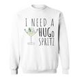 I Need A Hugo Spritz Summer Elderberry Prosecco Cocktail Hug Sweatshirt