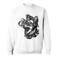 Punk Rock Spooky Cat Lover Scary Halloween Costume Sweatshirt