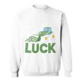 Pushing My Luck Tractor St Patrick Day Toddler Boy Men Sweatshirt