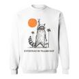 Retro 90s Raccoon Sweatshirt - Everyday Fun Theme