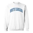 Retro North Carolina Souvenir Simple North Carolina Blue Sweatshirt