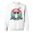 Shake It Up Milkshake Sunglasses Cool Retro Sweatshirt