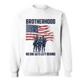 Veteran Brotherhood No One Left Behind Back Graphic Sweatshirt