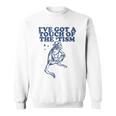 Vintage I've Got A Touch Of The Tism Retro Frog Meme Sweatshirt