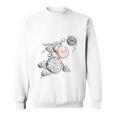 Wollyball Iolleyball Sheep Word Game Funolleyball Player Sweatshirt