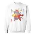 Year Of The Ox Chinese Zodiac Animal Horoscope Red Seal Premium Sweatshirt