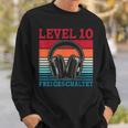 10Th Birthday Boysideo Gamer Level 10 Unlocked Boys Sweatshirt Geschenke für Ihn