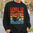 12Th Birthday Boysideo Gamer Level 12 Unlocked Boys Sweatshirt Geschenke für Ihn