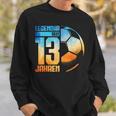 13Th Birthday Decoration Football Player 13 Years Boy Nager Sweatshirt Geschenke für Ihn