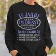 35 Years In Service 35 Years Of Service Anniversary 35 Years Sweatshirt Geschenke für Ihn