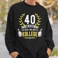 40 Jahre Dienst College Service Anniversary Company Anniversary Decorative Sweatshirt Geschenke für Ihn