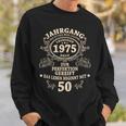 50Th Birthday Man Myth Legendintage 1975 Sweatshirt Geschenke für Ihn