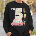 5Th Birthday Crew Ice Cream Truck I'm 5 Bday Ice Cream Party Camisa de entrenamiento Regalos para él
