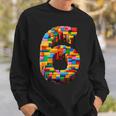 6 Year Old Blocks Building Master Builder 6Th Birthday Boy Sweatshirt Gifts for Him