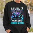 7Th Birthday Boy Level 7 Gamer 7 Year Video Game Party Sweatshirt Gifts for Him