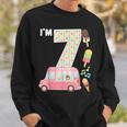 7Th Birthday Crew Ice Cream Truck I'm 7 Bday Ice Cream Party Camisa de entrenamiento Regalos para él
