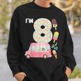 8Th Birthday Crew Ice Cream Truck I'm 8 Bday Ice Cream Party Camisa de entrenamiento Regalos para él
