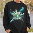 Abstract Space Explosion Art Vibrant Cosmic Burst Supernova Sweatshirt Gifts for Him