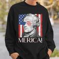 Alexander Hamilton 'Merica Patriot American Flag 4th Of July Sweatshirt Gifts for Him