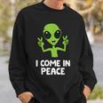 Alien I Come In Peace Space Rave Edm Music Alien Sweatshirt Geschenke für Ihn