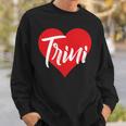 Amo A Trini Primer Nombre Yo Corazón Camisa de entrenamiento Regalos para él