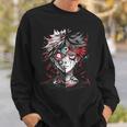 Anime Manga Motif Red Eyes Illustration Anime Sweatshirt Geschenke für Ihn