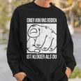 Aon Us Beiden Ist Klüger Als Du Ironie Statement Fun Sweatshirt Geschenke für Ihn