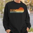 Awesome Like My Daughter Fathers Day Dad Retro Vintage Sweatshirt Gifts for Him