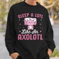 Axolotl Lover Sleep A Lotl Like Sleeping Axolotl Camisa de entrenamiento Regalos para él