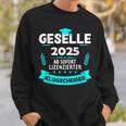 Azubi Prüfung Bestanden Gesellenprüfung Geselle 2025 Sweatshirt Geschenke für Ihn