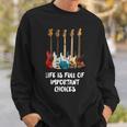 Bass Guitar Life Is Full Of Important Choices For Bassist Sweatshirt Geschenke für Ihn